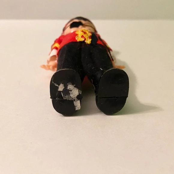Vintage  Hard Plastic Pirate Boy Doll Open Shut Eyes 6 Inch Tall Figure Flaws - Picture 7 of 16